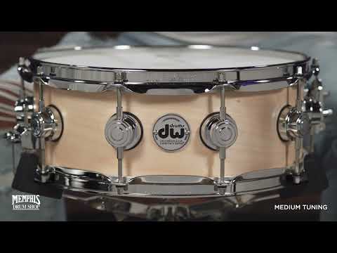 DW 14x5 Collector's Series Maple Snare Drum - Natural Satin Oil (DRSO0514SSC)