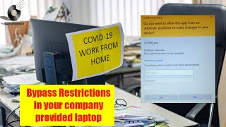 How to install software in Company provided secured  or restricted laptops !!