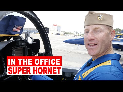 Look inside a Blue Angels F/A-18 Super Hornet cockpit!