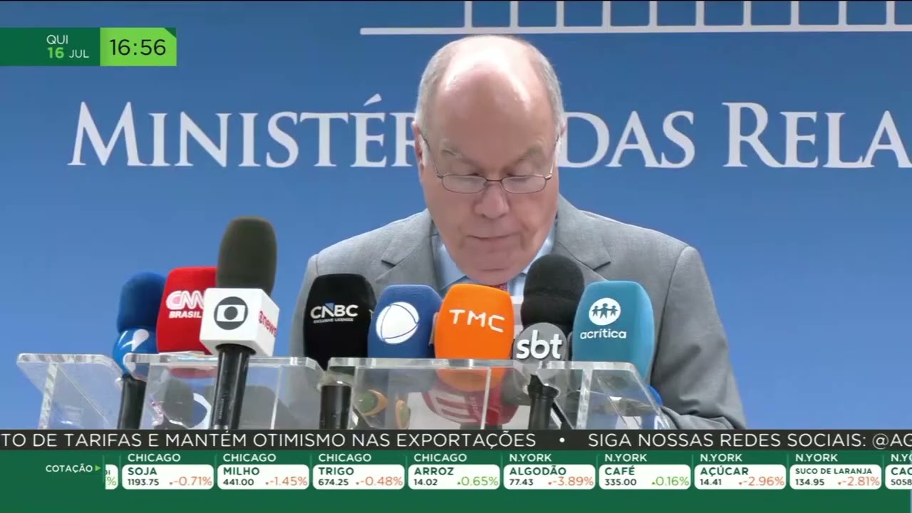 EUA confirmam nova tarifa de 25% sobre produtos brasileiros