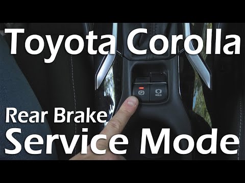 Toyota Corolla (2019-2024): Enabling Rear Brake Service Mode. EPB Actuator Release. No TechStream.