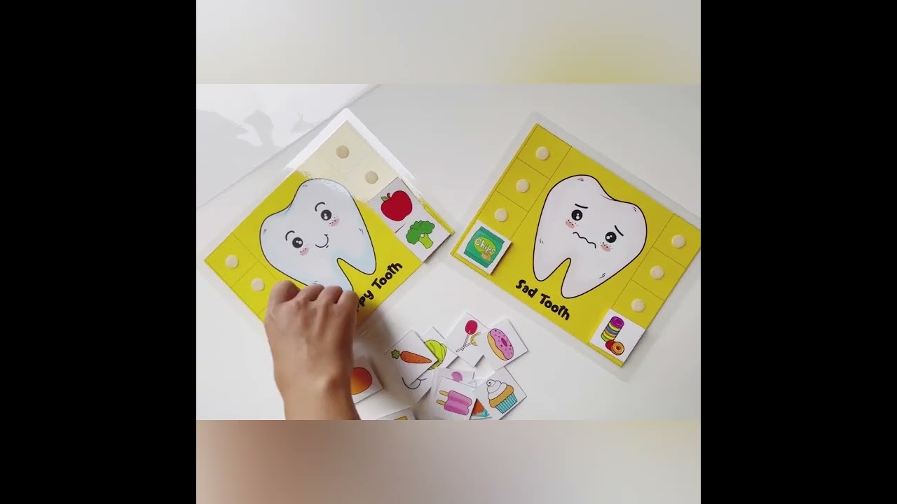 Happy Tooth Sad Tooth Sorting Activity Game For Kids | SkilloToys.com