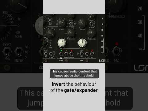 Lindell 69 Series - Quick Tip -  Inverted Gate/Expander | Plugin Alliance #shorts