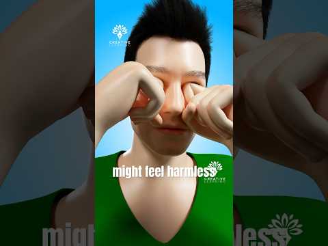 What Happens If You Rub Your Eyes Too Much? 😨 #Keratoconus #shorts - creativelearning3d
