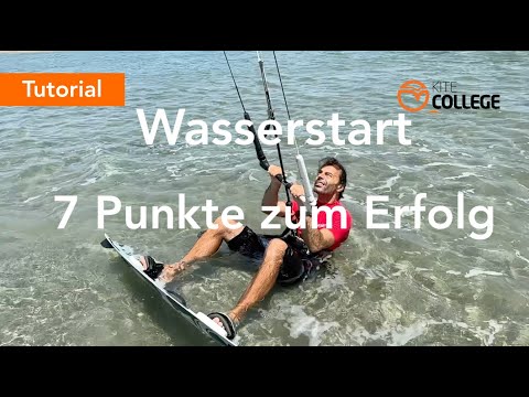 Kitecollege I Wasserstart Kitesurfen lernen I Starten lernen beim Kiten I VDWS Level 3