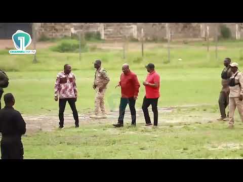 President Mahama Inspects Ongoing Works at Ho Sports Stadium During Volta Tour