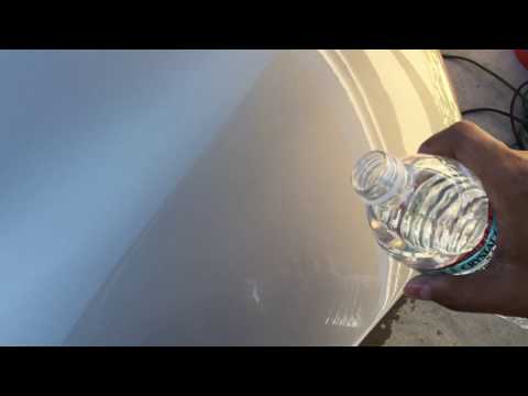 Meguiar's Ultimate Fast Finish Water Bottle Sheeting Test