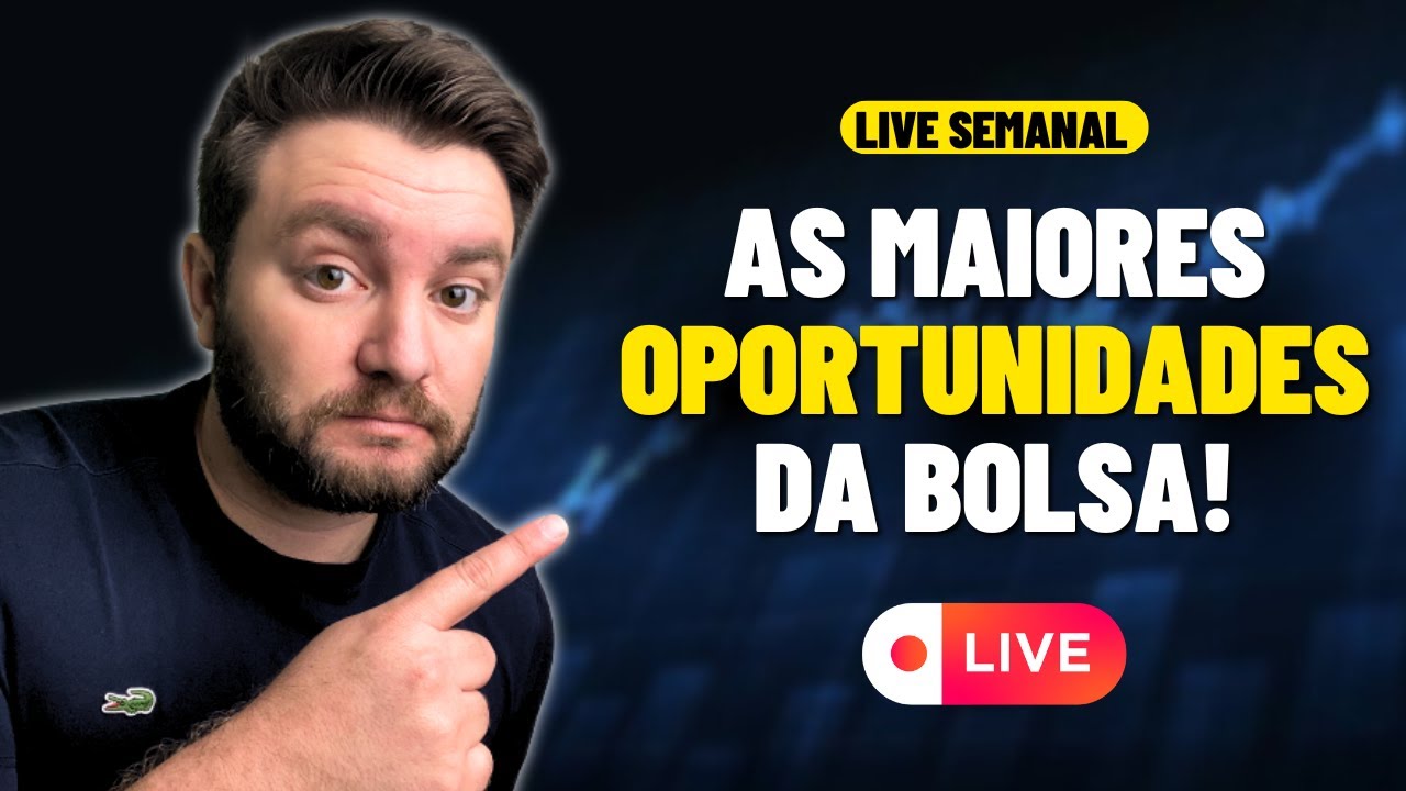 LIVE: AS MAIORES OPORTUNIDADES DA BOLSA #SIMH3 #MLAS3 #AZEV4 #CSAN3 #BRAV3