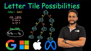 YouTube video 'Letter Tile Possibilities | Leetcode 1079'