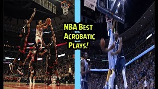 NBA Best Acrobatic shots (Part 1) Jordan,Rose, Kyrie & More!