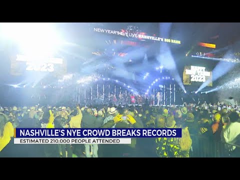 Nashville sees record-breaking crowds for New Year's...