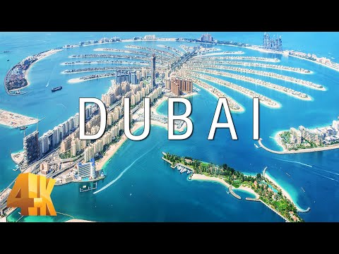 FLYING OVER DUBAI (4K UHD) - Soothing Piano Music With Scenic Relaxation Film For Stress Relief