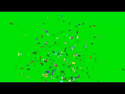 Confetti - Green Screen (No Copyright)