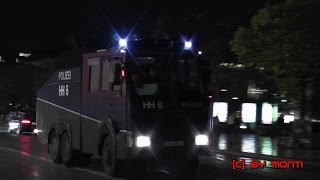 preview picture of video '[Viel Blaulicht] Polizeigroßeinsatz Hamburg [Parollen der Demonstranten] (HD)'