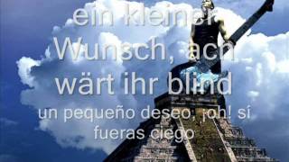 Rammstein - Schwarzes Glas (Letras Alemán - Español)