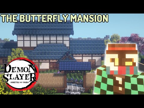WOLFPixL - So I made The Butterfly Mansion From Demon Slayer  || 【 Minecraft Cocricot and MiniaTuria mod 🦋🌺 】