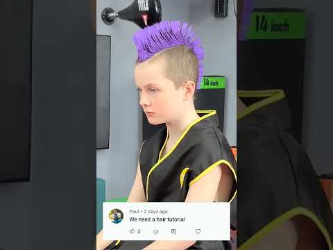 Hawk's Hair Done in 30 Seconds #cobrakai #hawk #shorts