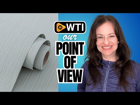 Blue Grasscloth Wallpaper Peel and Stick Fabric Linen Textured 24""x394"" Classic Faux Grassweave Upgraded Thick Self-Adhesive Neutral Contact Paper Vinyl Film Liner Roll for Home Use 23.6"" x 3 - WTI product video review
