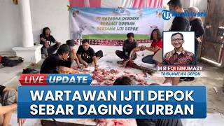 Jurnalis Depok & Human Initiative Kurban 9 Kambing, Sebar Daging ke Kecamatan Sukmajaya