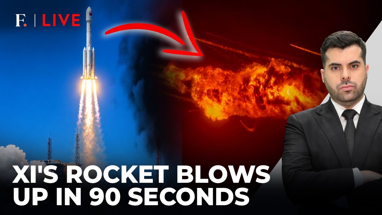 China's Rocket Explodes Mid-Air After Launch | Long March 7A Fails | Firstpost Live