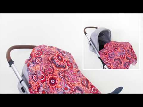 How to use breastfeeding cover as a pram cover