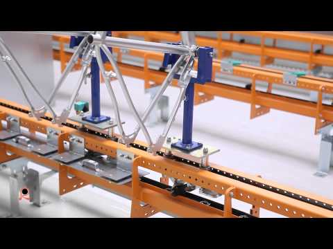 Convoyeur au sol F1 Power & Free - Charge jusqu'à 300 kg - Composants interchangeables T1_1