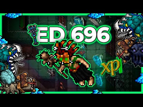 ED 696 Hunt x4 Secret Library Ice Section 8.8kk/h Raw + 4.3kk Profit - Tibia Hunt [13.40] #tibiahunt