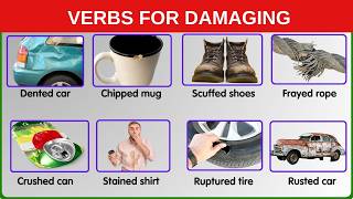 English Verbs for Damages | Learn English Vocabulary | #damageverbs #englishvocabulary