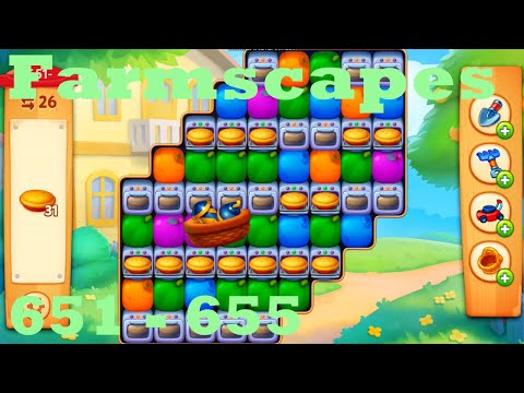 Farmscapes Level 651 - 655 HD Gameplay Walkthrough |  3 - match game | android | ios | pc | app