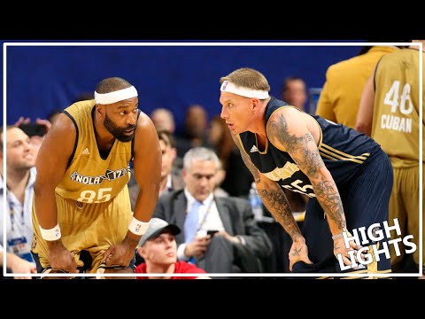 Jason Williams vs. Baron Davis Duel at 2017 NBA Celebrity All-Star Game (2017.02.17)