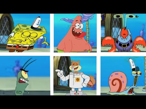 Every SpongeBob character sings Roses remix (Roses but every turn a new Spongebob character sings it