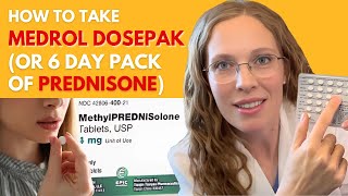 How to Take a Medrol Dosepack (or 6 Day Pack of Prednisone) 💊