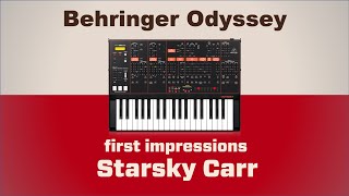 Video thumbnail for Behringer Odyssey: Unboxing and first impressions by Starsky Carr