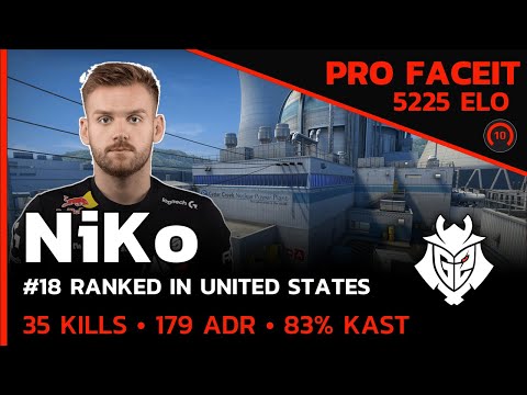 CSGO POV G2 NiKo (35/4) w/maden (nuke) @ FACEIT 5V5 RANKED LVL 10 / May 24, 2023