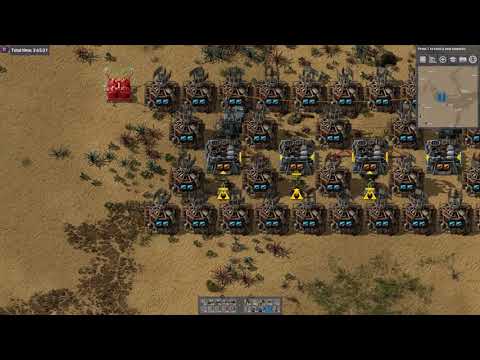 Factorio sandbox: Megabase-scale steel smelting