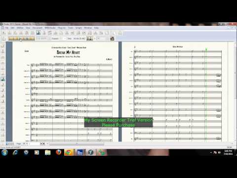 Break My Heart By Estelle and Rick Ross Arranged for Marching Band by Andre Wyatt Sheet Music