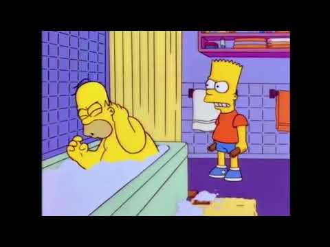 Bart hits Homer with a chair but it's Despacito Video