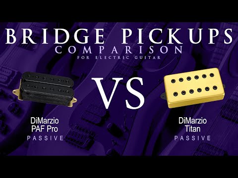 DiMarzio PAF PRO vs TITAN - Passive Bridge Guitar Pickup Comparison Tone Demo