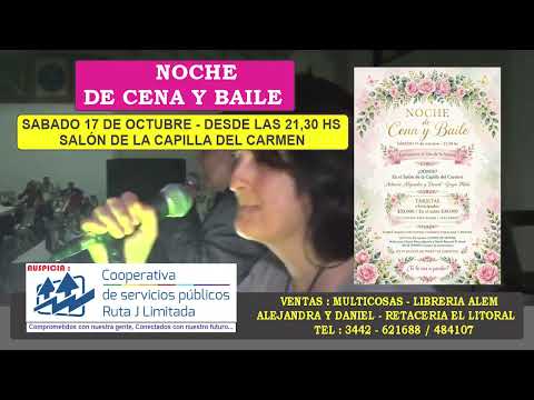 SPOT TV NOCHE DE CENA Y BAILE SALON CAPILLA DEL CARMEN SABADO 17 DE OCTUBRE 2026