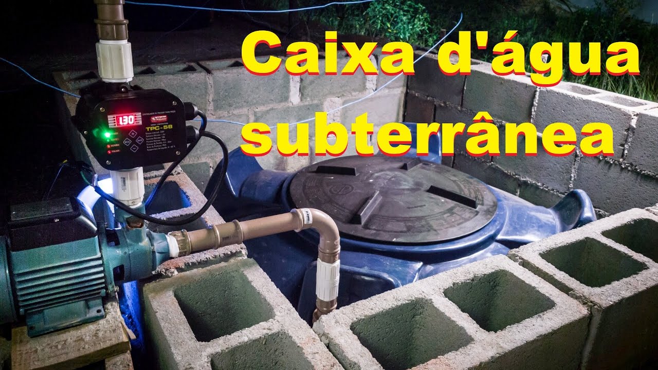 CAIXA D'ÁGUA SUBTERRÂNEA COM PRESSURIZADOR AUTOMÁTICO ( EP 19 - TEMP - 2)
