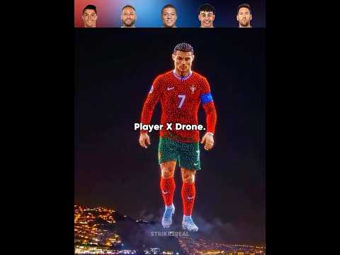 Players Drone Show 🐐🔥 #drone #football