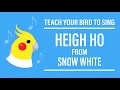 HEIGH HO From Snow White Whistle Version Teach Your Bird To Sing