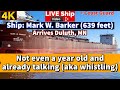 ⚓️Biggest baby on the Great Lakes! Ship Mark W. Barker arrives Duluth, MN