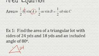 Area of Oblique Triangles