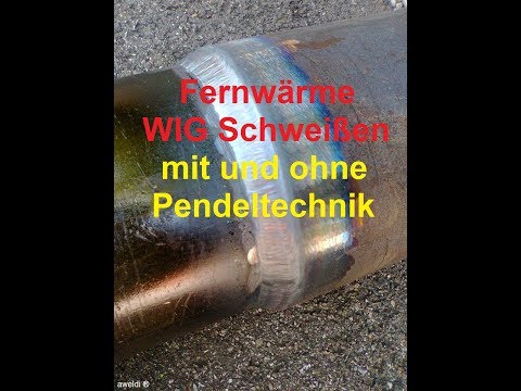 WIG-Naht und WIG-Schweißen im Fernwärme Rohrleitungsbau YouTube Video