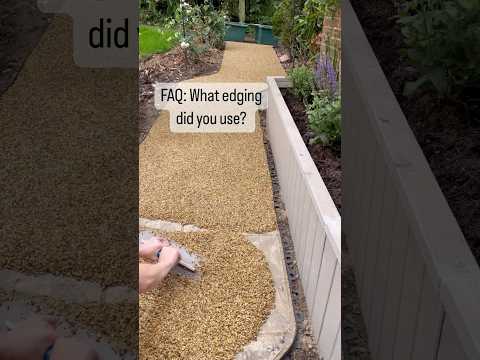 Which edging for DIY resin-bound gravel path? Who wants my free guide with links? #resinbound #diy