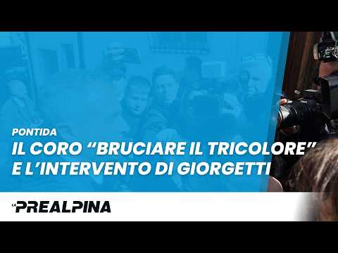 Pontida – “Bruciare il tricolore”: il coro e l’intervento del ministro