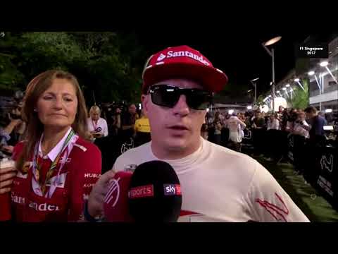 F1 Singapore 2017 - Raikkonen Interview after race start crash
