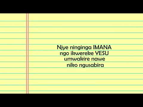74 Njye mfite umukiza Gushimisha Imana Lyrics