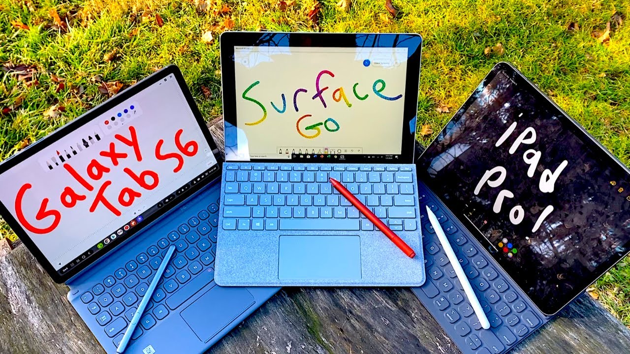 Samsung Galaxy Tab S6 vs Surface Go vs iPad Pro 11